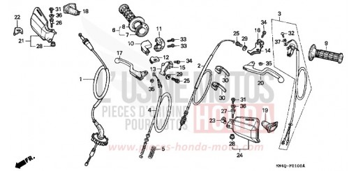 COMMUTATEUR/CABLE XR100RV de 1997